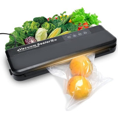Vakuuma hermētiķu mašīna, ličī pārtikas saglabāšanas mašīna, 6-in-1 jaudīga vakuuma hermētiķu sistēma Sous Vide gatavošanai un pārtikas uzglabāšanai ar hermētiskiem maisiņiem