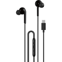 Dudao X3C+ vadu austiņas ar mikrofonu un USB-C tālvadības pulti 1,2 m - melnas