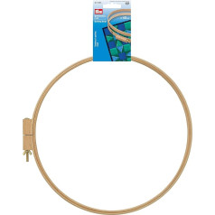 Prym 611683 Kvilinga rāmis no dižskābarža koka, 23 mm x 40 cm, ar skrūvi, koka, bēšs, 42 x 41,5 x 2,7 cm