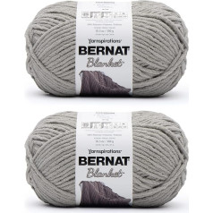 Bernat Blanket Pale Grey dzija - 2 iepakojumi pa 300g - Poliesters - 6 Super Bulky - 220 metri - Adīšana / tamborēšana