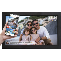 Denver Digitālais rāmis 15,6'' 16GB microSD WiFi Frameo PFF-1503B - melns