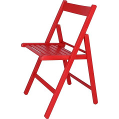 Aranaz mueblear 19014 Saliekamais krēsls Wood Bas Red 43 x 46 x 79 cm