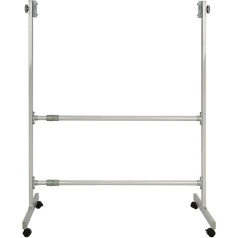 IUBGFTO pārvietojams metāla statīvs 90 x 120 cm tāfelēm, krīta tāfelēm, regulējams sausās izdzēšamās tāfeles statīvs skolai, klasei, birojam, mājai