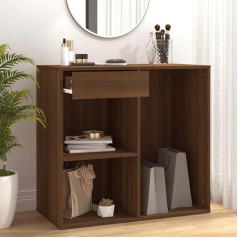 CINDERFUL Kosmetikschrank Braun Eichen-Optik 80x40x75 cm Holzwerkstoff, Atbilstoši organizācijai