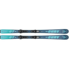 Fischer sieviešu sniega sporta slēpes The Curv GT 76 ar RSW 10 GW Powerrail bremzēm 85 [G] un RSW 10 GW Powerrail bremzēm 85 [G] stiprinājumiem komplektā