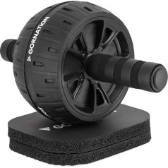 GORNATION Abdominal Roller, Ab Wheel, vēdera trenažieris mājās ar ērtiem ceļa spilventiņiem, Core un vēdera muskuļu treniņš, visiem fitnesa līmeņiem, Abs treneris, Abs vingrinājumi un vēdera treniņš