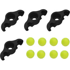 DAWCBVVJQ Iekštelpu riteņbraukšanas Snap Feet adapteri | Anti-Slip Tenisa bumbiņas, Mājas Treniņu Ierīce, 4-virzienu Mājas Treniņu Ierīce, Šoku Absorbējoša Core Treniņu Ierīce
