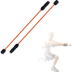 Pilates Bar Portable Yoga Stick Sport Swing Bar Adult Swingstick Fitness Tremor Elastīga treniņu josla Stretch Shaping Training Bar ar ļoti elastīgu stiklšķiedras šķiedru noņemamu svariem