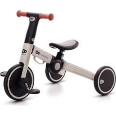 Kinderkraft 3-in-1 4TRIKE trīsritenis, viegls braucamais līdzsvara velosipēds, salokāms, ergonomisks sēdeklis, no 12 mēnešiem līdz 5 gadiem