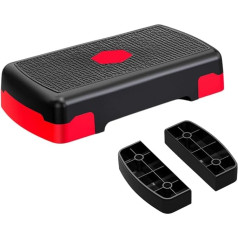 Fenteer Aerobic Stepper Balance Board Regulējama treniņu Stepper Exercise Step platforma fitnesa apmācībai