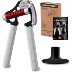 GD Iron Grip Ext 80, regulējams roku rokturis, roku stiprinātājs (pretestība: 55 līdz 176Lb)