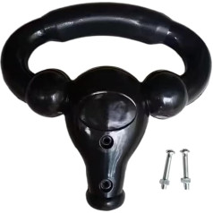 Fenteer Bērnu tricikli Push Handle roku balsts ar fiksācijas skrūves rezerves rokturi pārnēsājamiem tricikliem Tricikls Tricikls Black