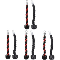BESPORTBLE Pull Handle Triceps Pull-Down Pielikums Fitnesa piestiprinājums Triceps Training Rope Pielikums Fitnesa aprīkojums Fitnesa virves vilkšana Tricepss Spēka treniņš Tricepss Celtniecības virve