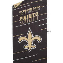 North West NFL New Orleans Saints pludmales dvielis ar tīklveida kabatu, 32 x 64 collas, dalītājs