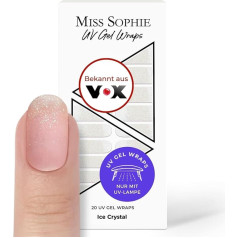 Original Miss Sophie UV gēla nagu folijas I 20 UV gēla nagu lakas sloksnes Ice Crystal UV I Pirkstiem un nagu nagiem