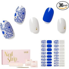 NAILOG Nail folija - Nagu folija UV cietināšanai - Nagu folija pašlīmējoša - UV nagu folija - 34 gabali nagu uzlīmes. Nagu sākumkomplekts, želejveida apdare, 14 dienu derīguma termiņš, dāvana sievietēm.