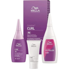 Wella Professionals Pastāvīgās matu ieveidošanas komplekts pilnīgai lietošanai (N) Normāliem līdz nepaklausīgiem matiem: Pastāvīgais līdzeklis Well-Lotion 75 ml + fiksators.
