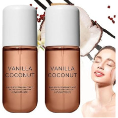 Vanilla Coconut Perfume, Vanilla Hair & Body Perfume Spray, Vanilla Perfume, Body & Hair Fragrance Mist, Coconut Vanilla Perfume, 50 ml Vanilla Perfume for Women, Vanilla Perfume Spray, Ilgnoturīgs Vanilla Perfume Spray (2