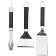 Weber 3400074 3 gab. Pārnēsājamo grilēšanas rīku komplekts - Daudzums 1