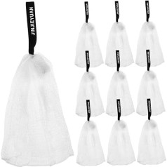 HAPINARY 60 Stk Doppels Chichtiges Sprudel Netz Hängende Seifensäckchen Doppellagige Seifenbeutel Wimpernboxen Verpackung Lebendige Taschen Seifenbeutel Maschen Mesh-seifenbeutel Sport