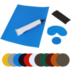 PVC līmes remonta komplekts pludmales baseina pludmales baseina dīķa līmes (zils)