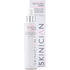 SKINIAN Atjaunojošs toniks - Bagāts ar C vitamīnu, gurķi + B5 vitamīnu - profesionāla ādas kopšana - ikdienas toniks gaišai un starojošai ādai - nekaitīgs un vegānisks (200 ml)