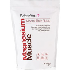 BetterYou Pure and Clean Bath Magnija pārslas vannas sāls muskuļiem 47% koncentrācija 100ml