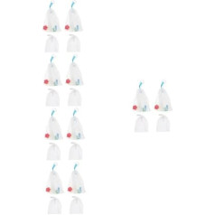 Healeved Pack of 20 putojošs tīkls tīrīšanas tīrīšanai tīrīšanas tīrīšanas sejas tīrīšanas tīrīšanas kubs Mat LED gaismas ziepju maisiņš tīrīšanas ziepju maisiņš Mesh
