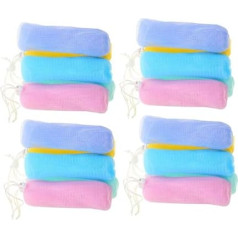 20St Seifenbeutel-schäumendes Netz Duschseifennetz Blasenschaumseifenhalter Blasennetz Netzseifenbeutel hautreinigung seifensack Seifenbeutel Mesh Stück Seifenwäschebeutel Sport FRCOLOR