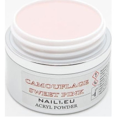 100ml/82g Make Up Acryl Pulver CAMOUFLAGE Sweet PINK, krāsainas, akrila pūderis, akrila pūderis Puder