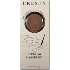 Cresty uzacu šablonu komplekts Irid Brown