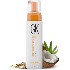 GK HAIR Global Keratin Volumising Hair Styling Mousse (8,5 fl oz/250 ml) Palielina matu kuplumu, piešķir apjomu un palielina matu spīdumu ar vidēji noturīgām un spīdumu piešķirošām putām pret sprogām.