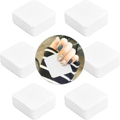 300 gabaliņu bezplūksnu salvetes nagu noņemšanai ar gēla nagu lakas noņemšanas līdzekli poļu noņemšanas spilventiņi DIY nagiem (5 cm x 5 cm, 300)