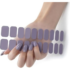 20 Stück Einfarbige Nagellackstreifen Selbstklebende Gel Nagel Aufkleber Abziehbilder Gel Nagelstreifen Volle Nagelfolien Für Nägel Kunst