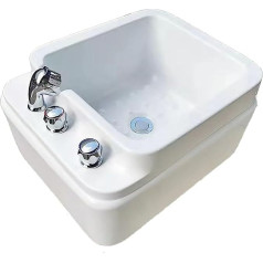HKFGSHOP Acryl Fußbadewanne, Waschsalon Fußbadbecken, Maniküre Fußmassagebecken, Mit Bodenmassagepunkten, Wasserhahn, Verbesserung Der Immunität, Für Müdigkeit Müde, Körper Entspannen