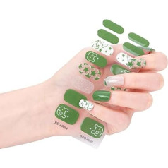 Halbgehärtete Gel Nagelaufkleber/LED Lampe Erforderlich 16 Gel Nagellack Wraps Modisches Gel Nagelkunstaufkleber Für Frauen