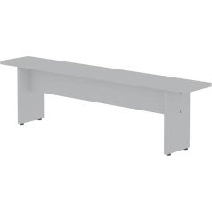Manhattan Comfort Nomad Mid Century Modern Rustic virtuves ēdamistabas sols 172,5 cm Balts