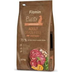 dog purity grain free pieaugušo liellopu gaļa - sausā barība suņiem - 12 kg