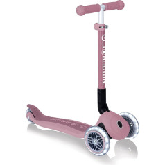 GLOBBER - JUNIOR Foldable Fantasy Lights, 3-rädriger Scooter ab 2 Jahren mit LED-Vorderrädern, höhenverstellbarer Lenkstange und patentiertem Klappsystem, belastbar bis 50kg