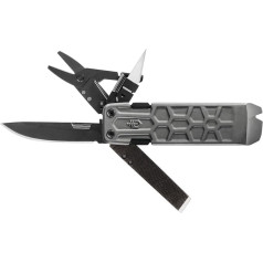 Gerber 31-003706 LockDown Price 10 funkciju rīks ar gludu asmeni Aluminium / 5Cr15MoV Grey