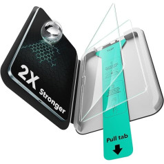 ESR 2 iepakojumi iPad Air 13 collu (2025/2024) ekrāna aizsargstikls Rūdīta stikla ekrāna aizsargstikls ar vieglu uzstādīšanas paplāti pret skrāpējumiem un HD tīrību
