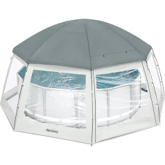 Bestway Apaļā baseina lapene 600 x 295 cm pelēka