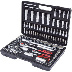 KS Tools 911.0708 Superlock ligzdu komplekts, 108 gabali, 1/4 collas+1/2 collas