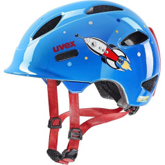 uvex oyo style viegla velosipēda ķivere bērniem, individuālais izmērs, izvelkama ar LED gaismu, zila, 50-54 cm