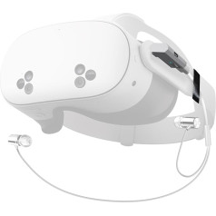 NEWZEROL PD uzlādes adapteris + vadu C tipa C tipa austiņas, saderīgas ar Quest 3s, [20V/5A] [USB 3.2/10Gbps] augstas kvalitātes audio austiņas, daudzfunkcionāls adaptera adapteris austiņām - balts
