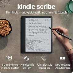 Kindle Scribe (2022) | Pirmais Kindle lasīšanai un rakstīšanai. Ar 10,2 collu, 300 ppi Paperwhite displeju un Premium Pen | 16 GB