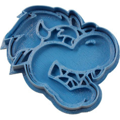 Cuticuter Bowser Face Mario Bros Cookie Cutter, zils, 8 x 7 x 1,5 cm