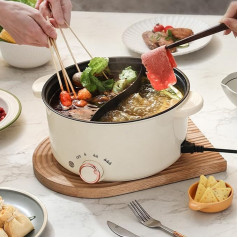 Elektriskais karstais katls ar 2 pusēm 3,5 l elektriskais katls 1000 W Trīs jaudas regulēšanas veidi Daudzfunkcionāla panna ar nelīpošu virsmu Ātra zupas panna cepšanai Ramen Fondue zupa