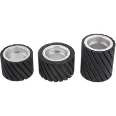 Glatte Gummi-Kontakträder 70x50mm 80x50mm 70x80mm Bandschleifer Gummikontaktrad Schleifmittel Schleifband Set Polierschleifer Schleifkontaktradband