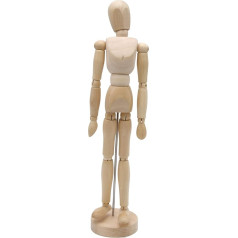 Paintersisters® Manekens 30 cm augsts, manekens, zīmēšanas lelle, izgatavots no smalka samala koka - FSC, koka zīmēšanas lelle, koka figūra